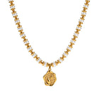 Waterproof Gold Pearl Necklace