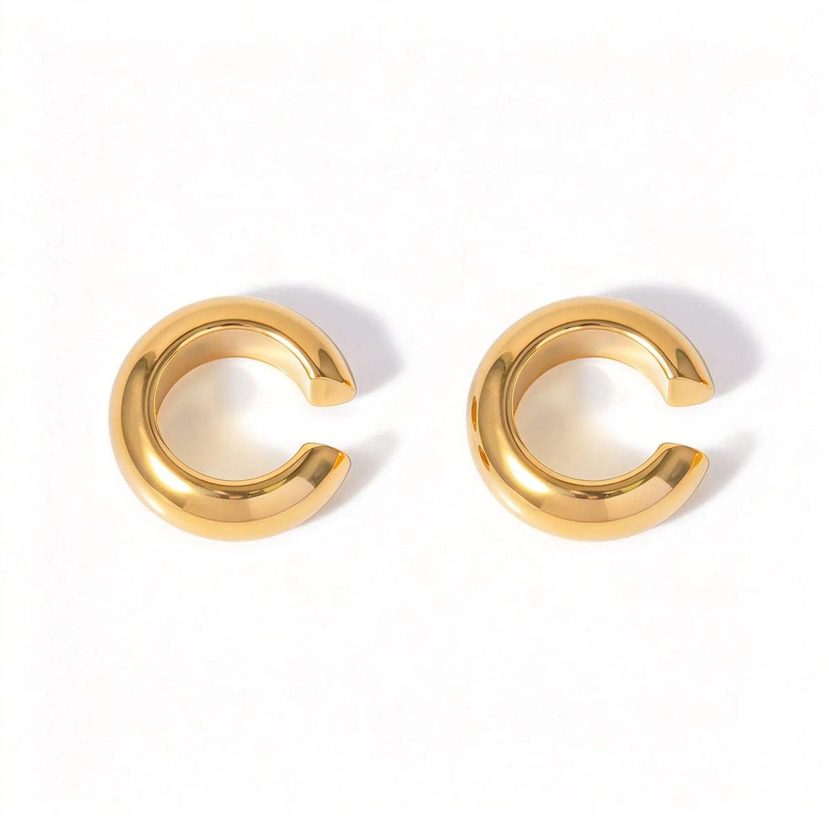 Waterproof Gold Ear Cuff & Dangle Earring