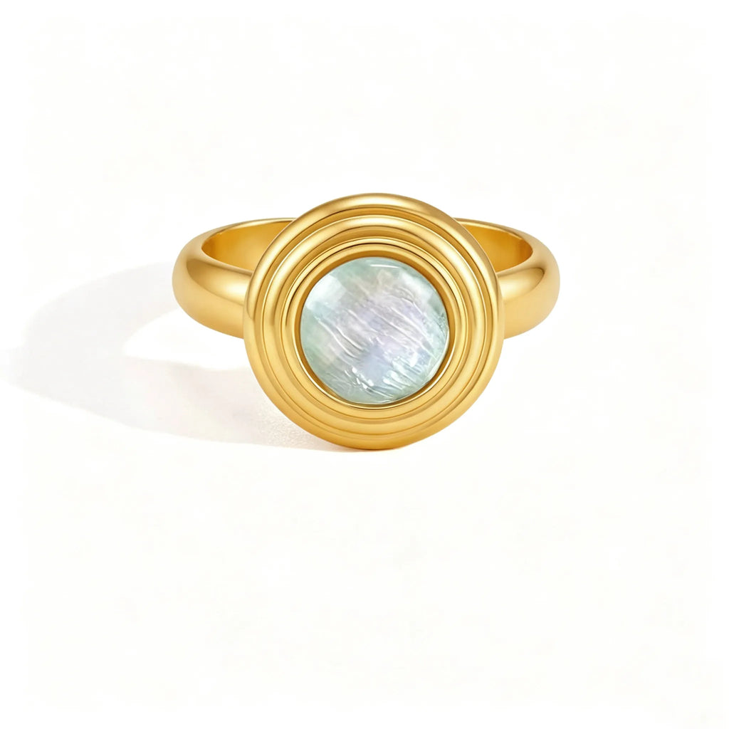 Waterproof Chunky Resin Inlay Ring