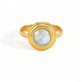Waterproof Chunky Resin Inlay Ring