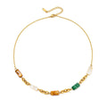 Waterproof Gold Shell Necklace & Bracelet Set