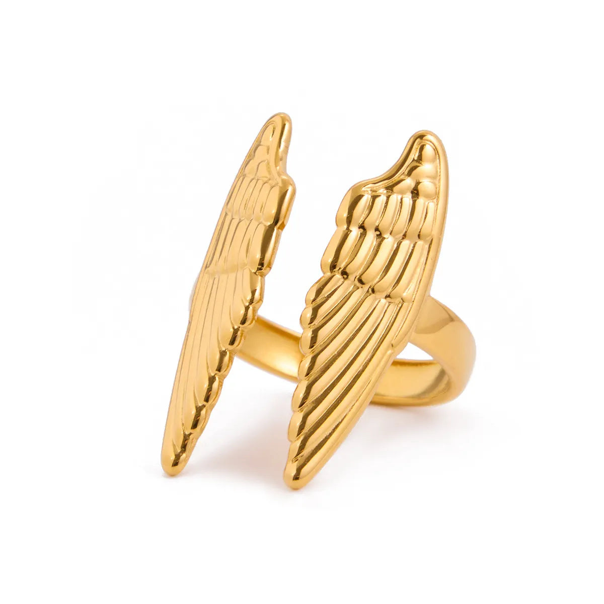 Waterproof Angel Wing Open Ring