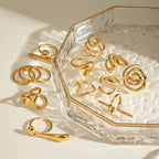 Waterproof Stainless Steel Open Rings | Geometric, Snake & Abstract Designs