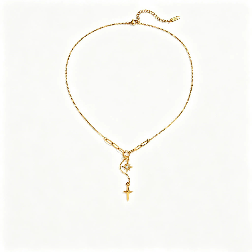 Waterproof Star Lariat Y-Necklace