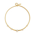 Waterproof Gold  Layering Choker Teardrop Necklace