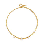 Waterproof Gold  Layering Choker Teardrop Necklace