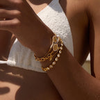 Waterproof CZ Sports Charm Tennis Bracelet