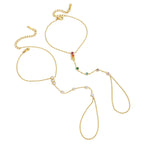 Rainbow Hand Chain Bracelet – Waterproof Stainless Steel