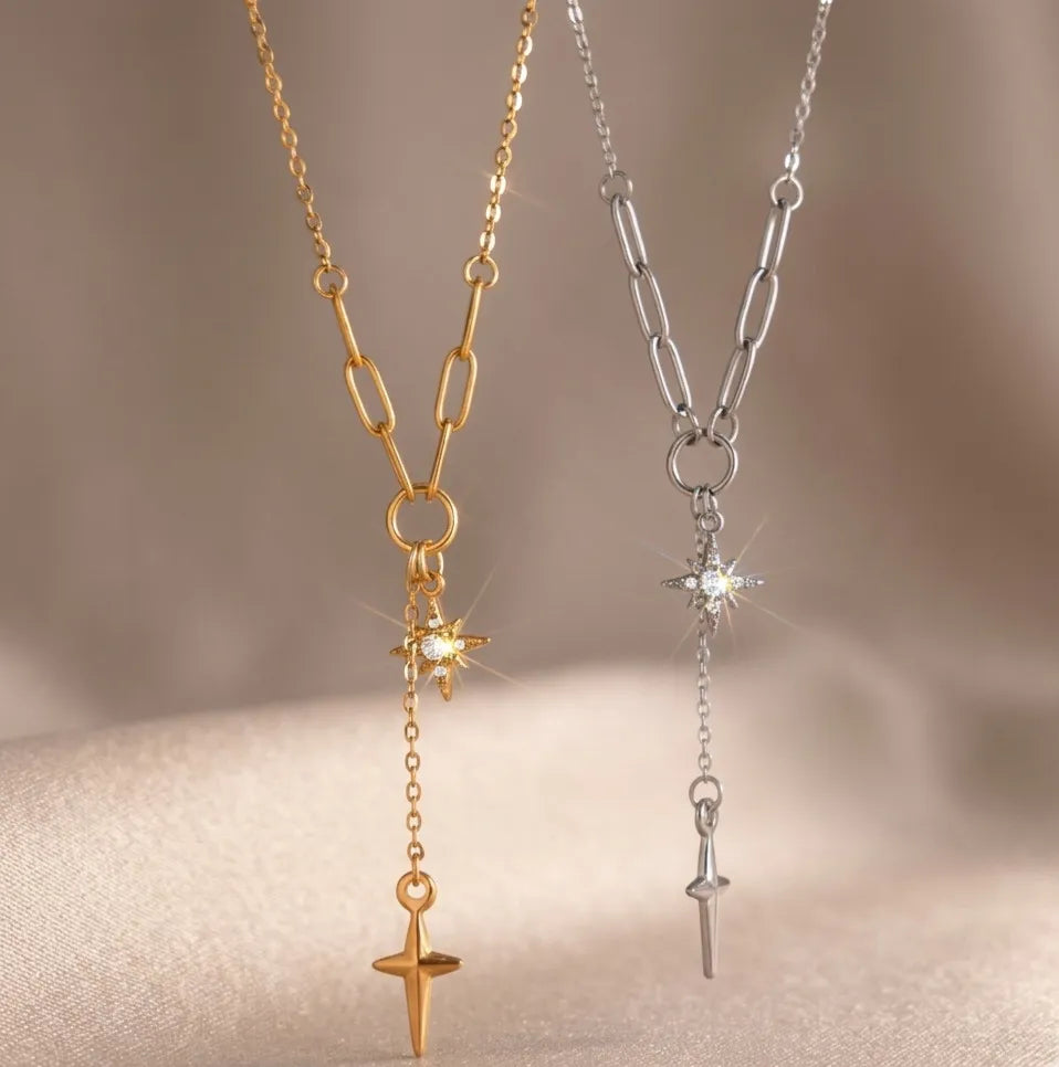 Waterproof Star Lariat Y-Necklace