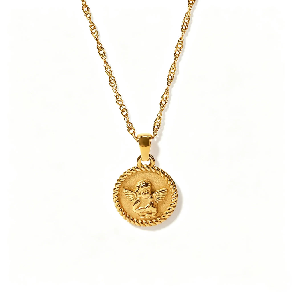 Celestial Medallion Necklace | Waterproof 18K Gold