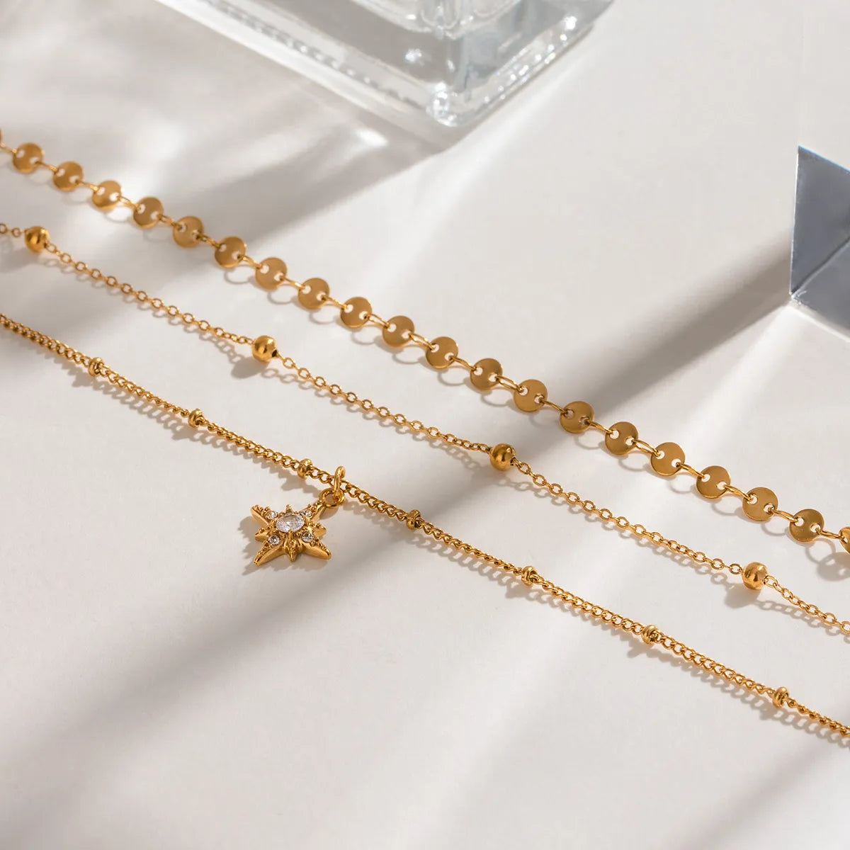 Multi-Layer Chain Necklace – Waterproof Stainless Steel