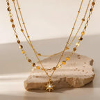 Multi-Layer Chain Necklace | Waterproof 18K Gold