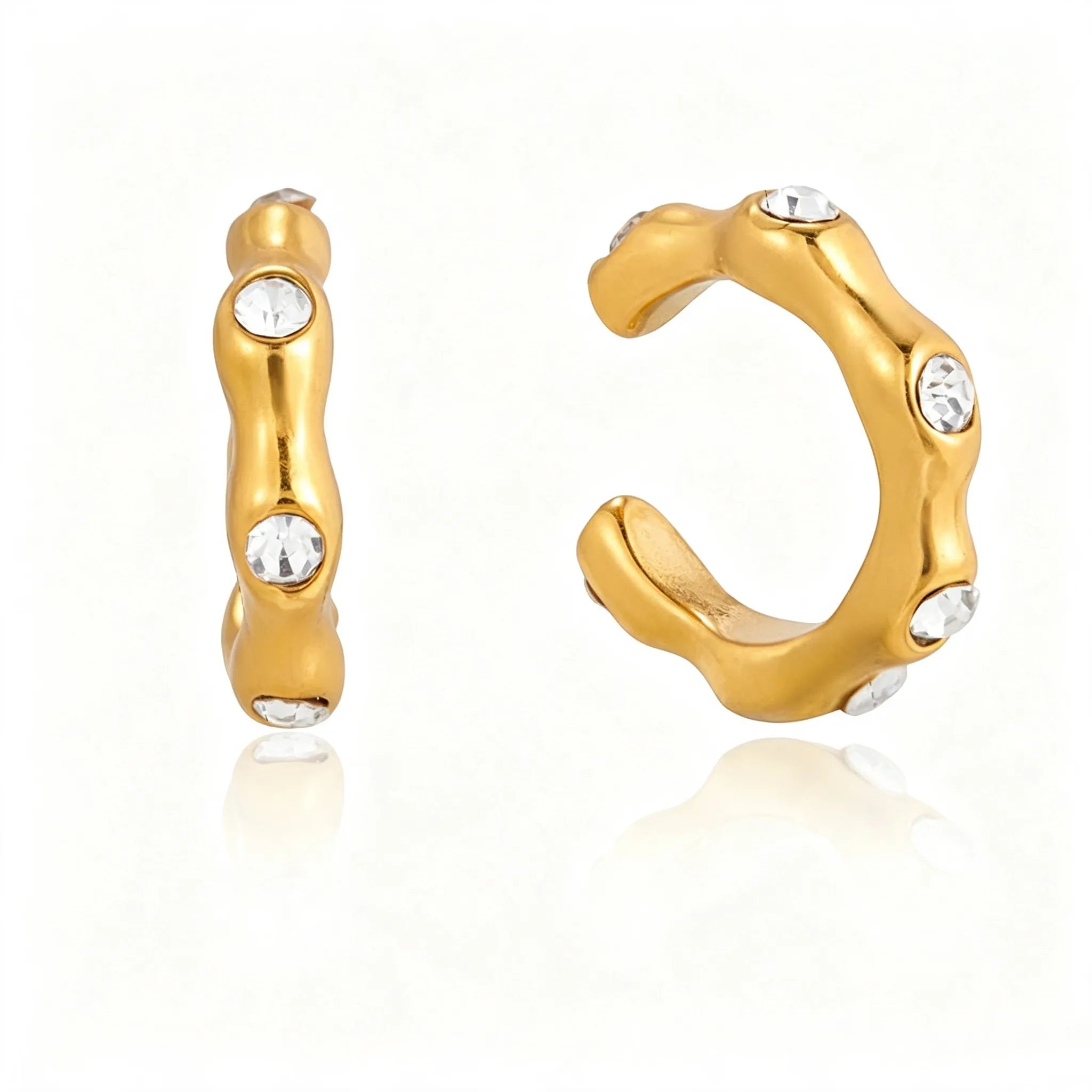 Non-Piercing Ear Cuff Set – Waterproof Stainless Steel