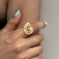 Ocean Dream Open Ring | Waterproof 18K Gold