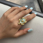Ocean Dream Open Ring | Waterproof 18K Gold