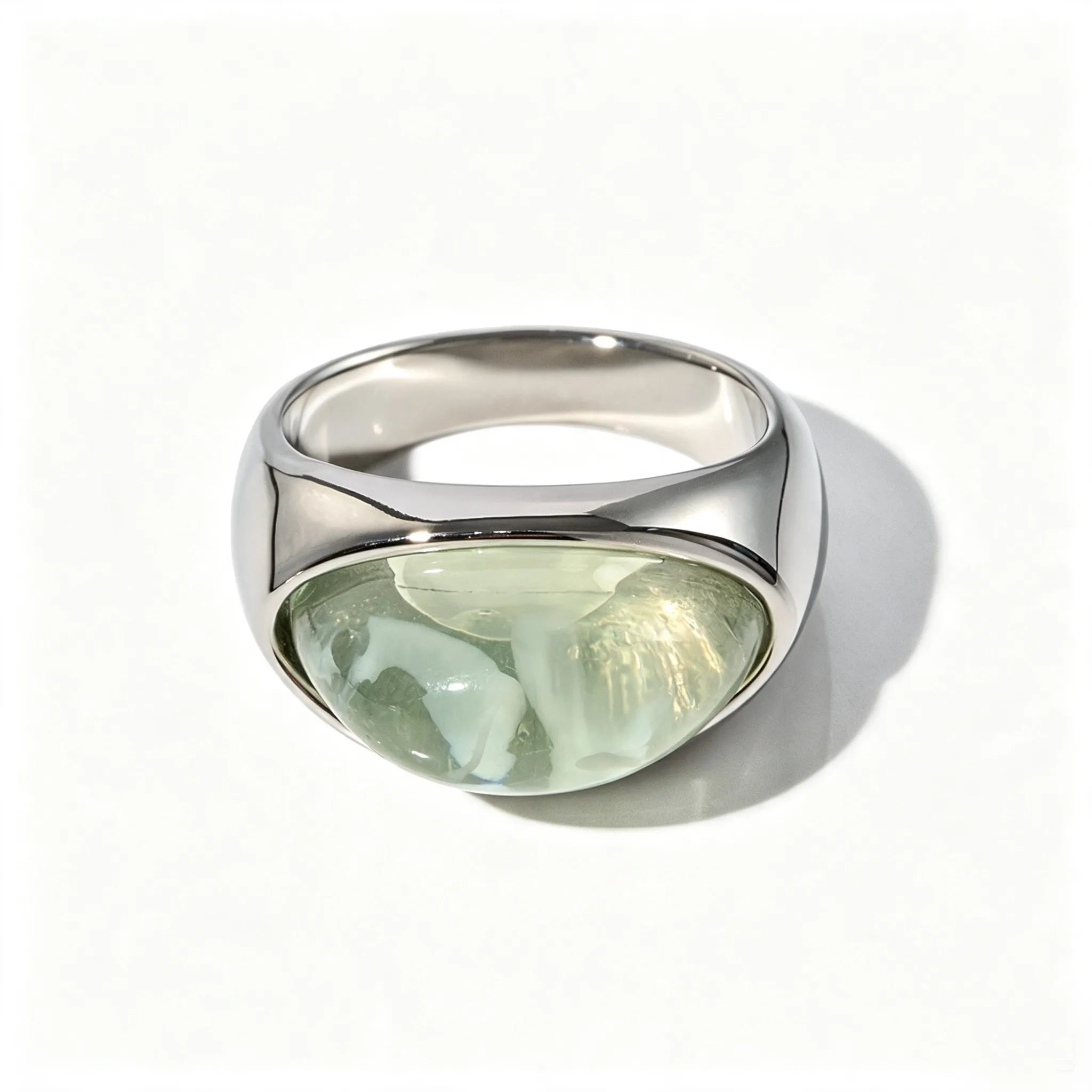 Colorful Resin Statement Band Ring – Waterproof 18K Gold