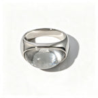 Waterproof Colorful Resin Statement Band Ring