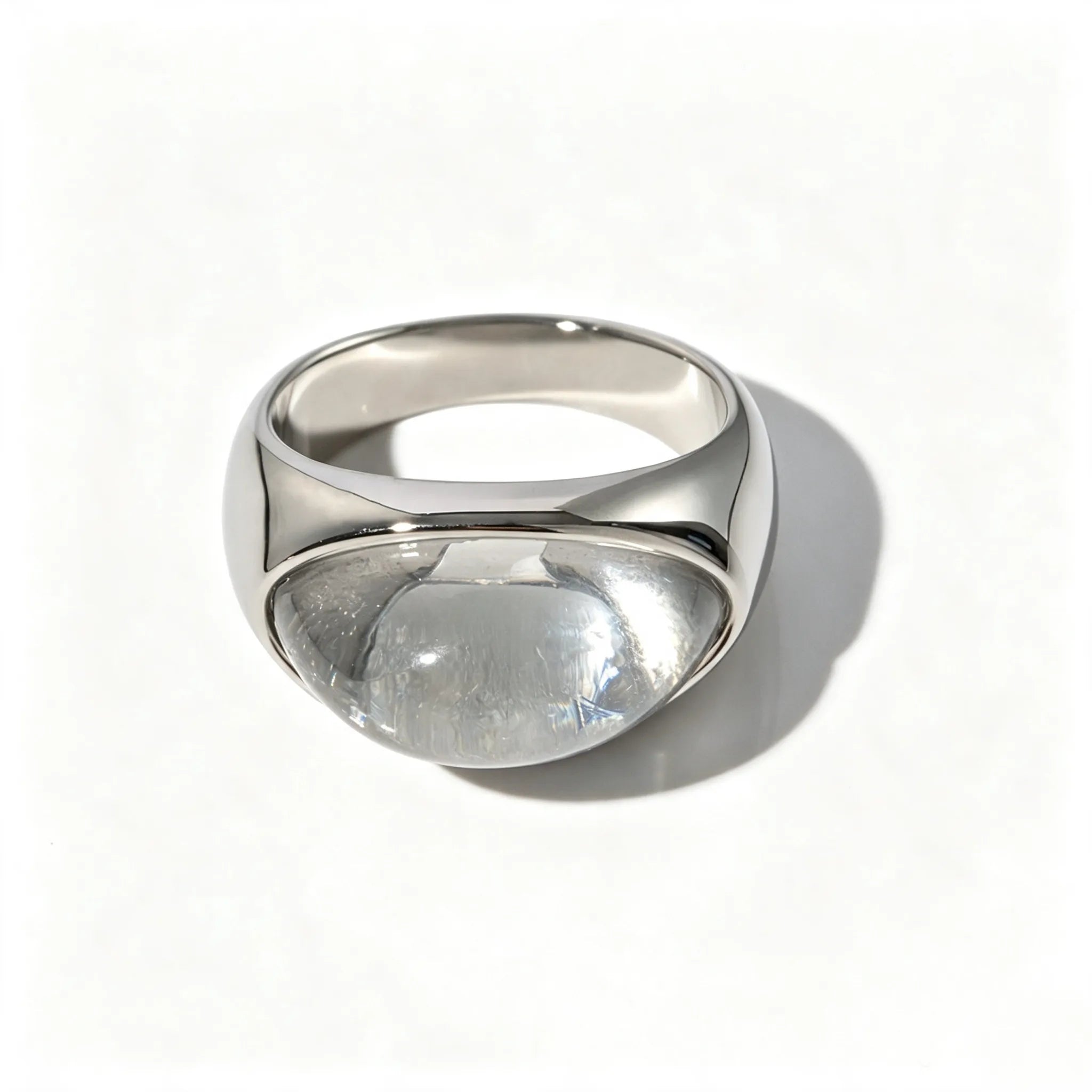 Colorful Resin Statement Band Ring – Waterproof 18K Gold