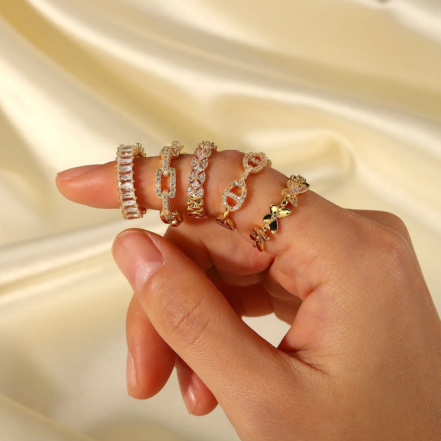 Minimalist Open Band Ring – Waterproof Stainless Steel