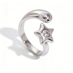 Waterproof Two-Tone Celestial Ring