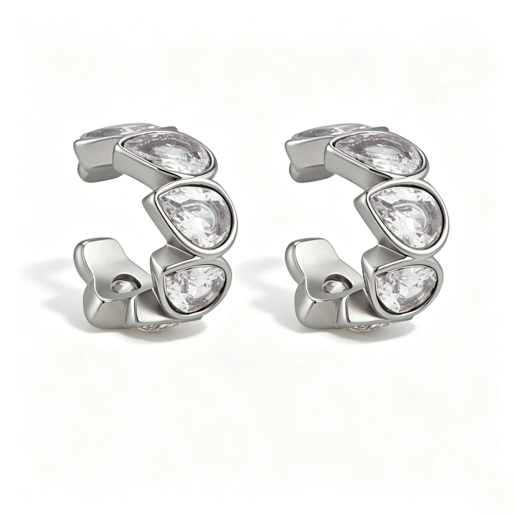 Waterproof No-Piercing Chunky CZ Ear Cuffs