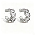 Waterproof No-Piercing Chunky CZ Ear Cuffs