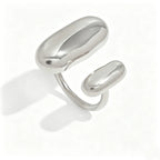 Waterproof Sculptural Pill Open Ring