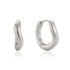 Waterproof Wavy Hoop Earrings