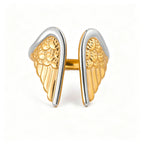Angel Wings Open Ring – Waterproof 18K Gold