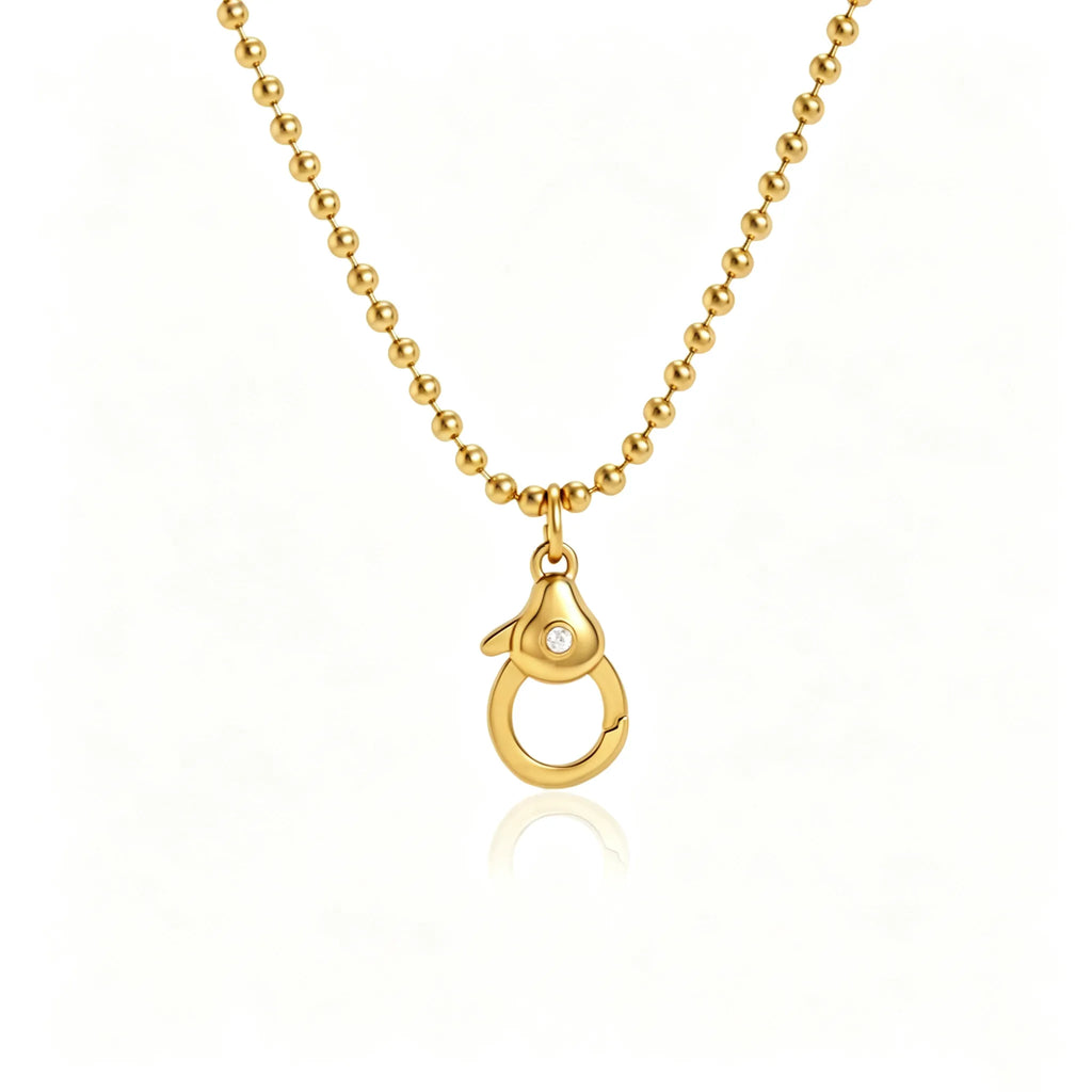 DIY Charm Necklace System | Waterproof Stainless Steel & Zirconia Interchangeable Jewelry
