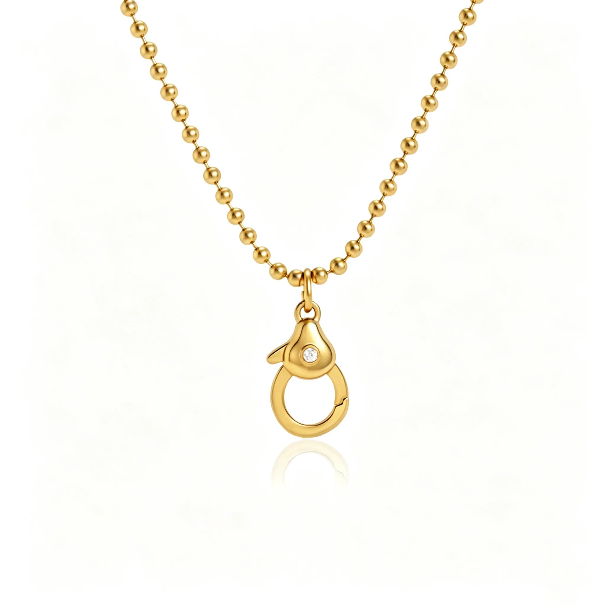 DIY Charm Necklace System | Waterproof Stainless Steel & Zirconia Interchangeable Jewelry