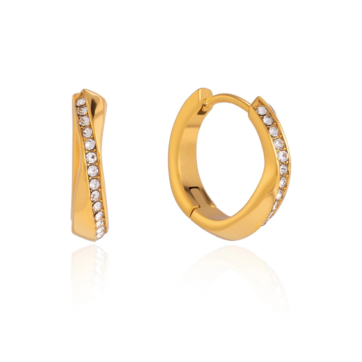Clean Girl Stud Earrings – Waterproof Stainless Steel