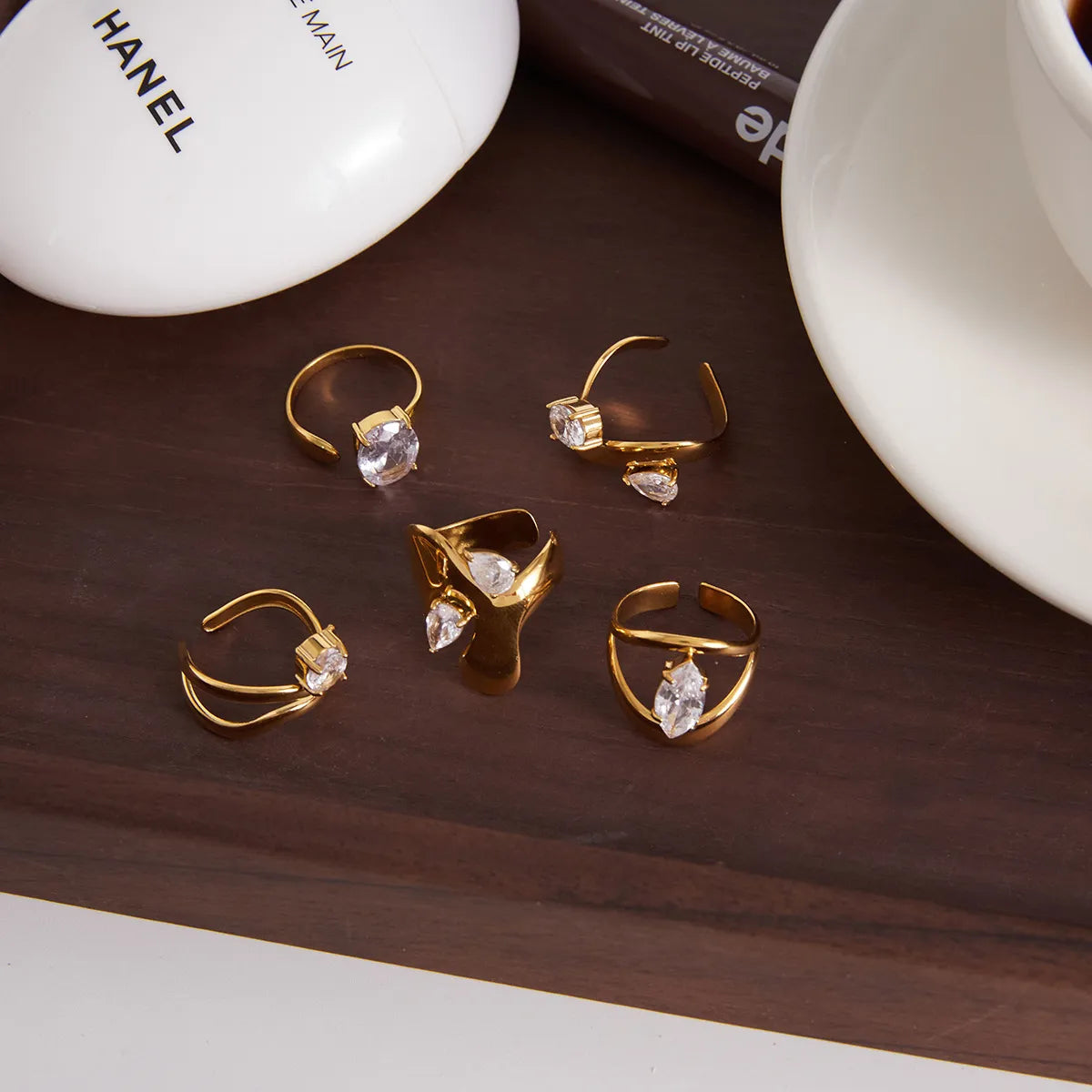 Waterproof Gold Sculptural Ring Collection