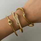 Waterproof Gold Snake Bangle