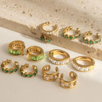 Non-Piercing Ear Cuff Set | Waterproof 18K Gold