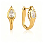 Snake Head Huggie & Ear Cuff Set – Waterproof Steel