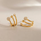 Waterproof Triple Hoop Earrings