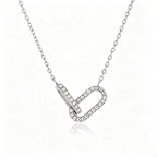 Waterproof Vintage Double Ring Pendant Necklace