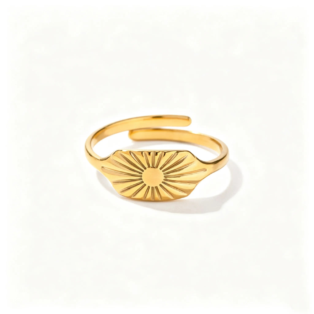 Vintage Statement Adjustable Ring | Waterproof 18K Gold