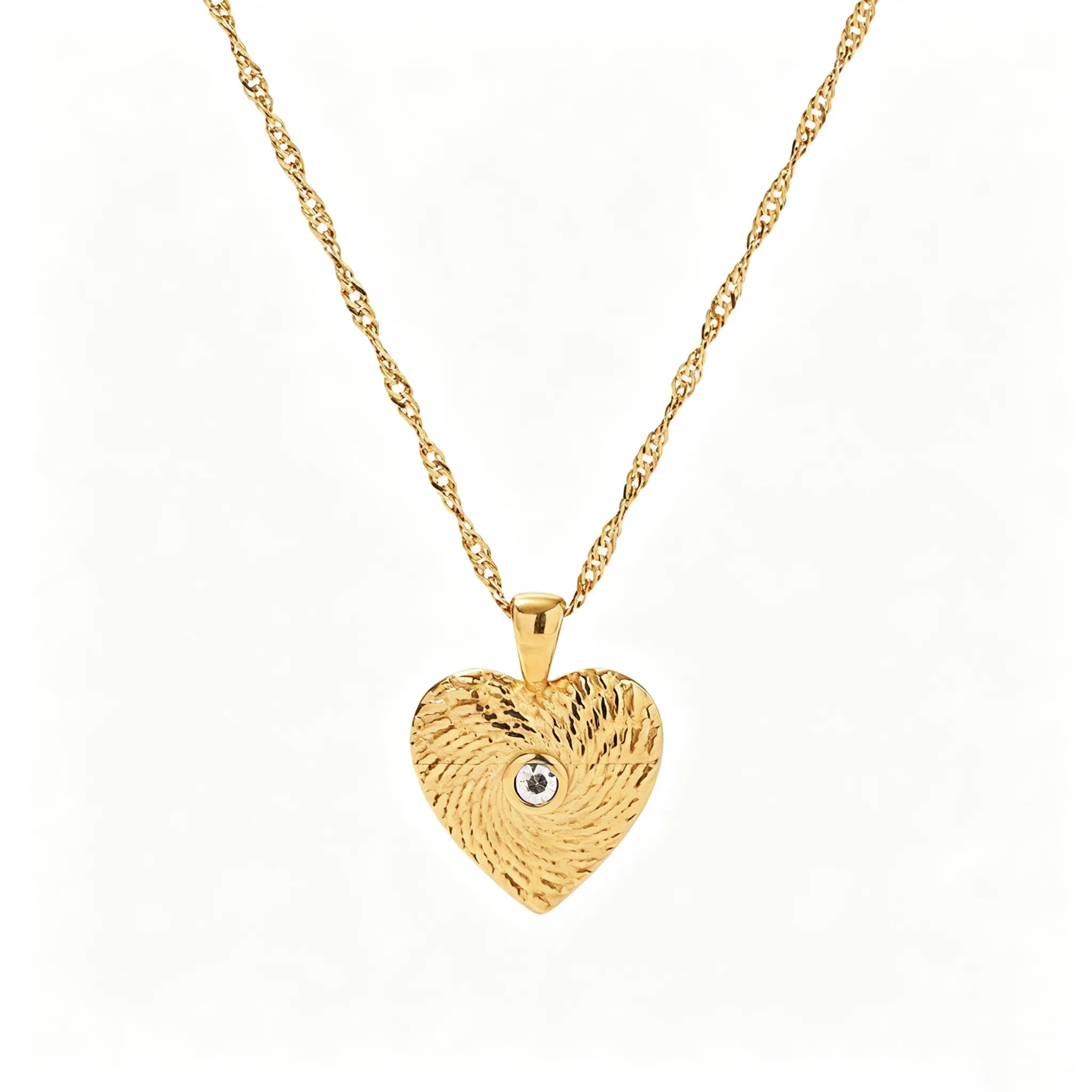 Celestial Medallion Necklace – Waterproof 18K Gold Steel