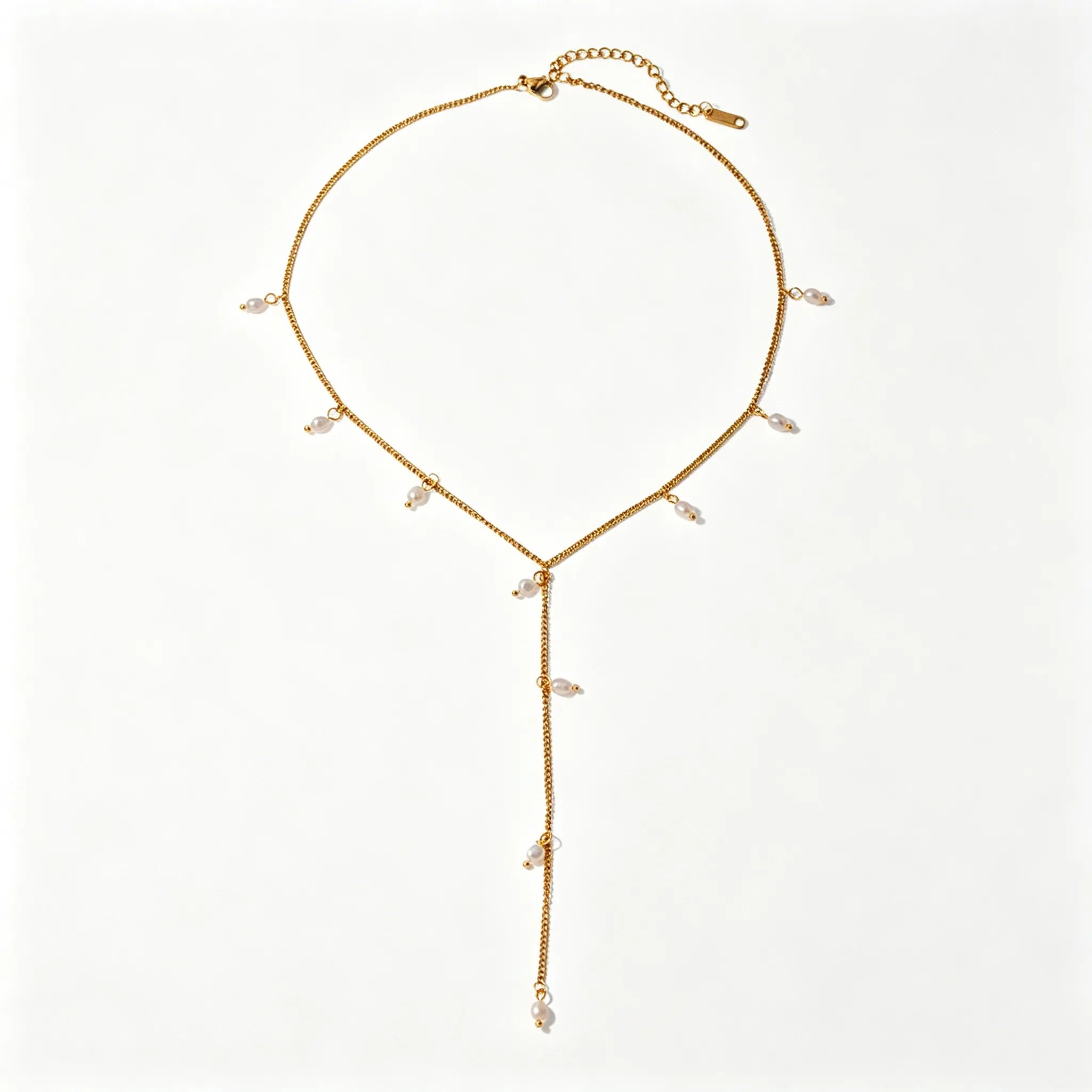 Waterproof Stainless Steel Chunky Charm Necklace | Gold Cross & Heart Layered Chain