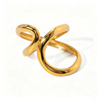 Waterproof Stainless Steel Open Rings | Geometric, Snake & Abstract Designs
