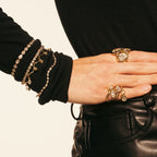 Waterproof  Wave Cuff CZ Bangle