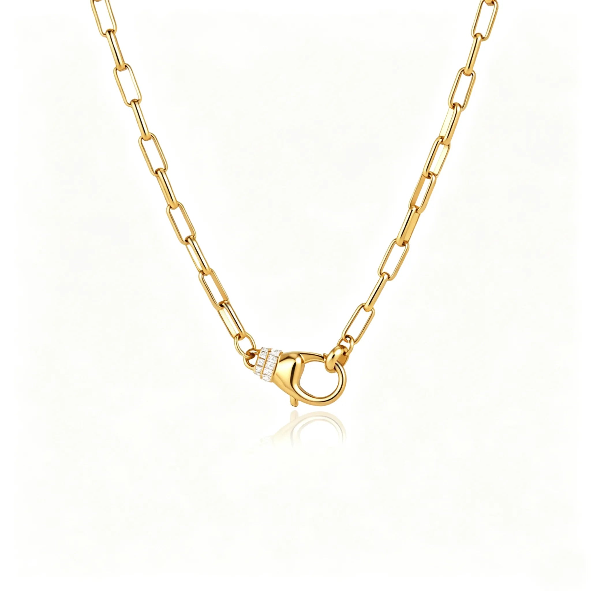 DIY Charm Necklace System | Waterproof Stainless Steel & Zirconia Interchangeable Jewelry